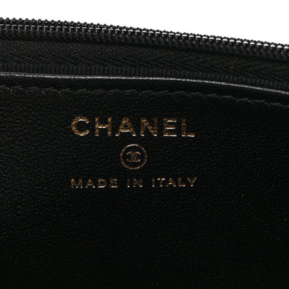 Chanel Lambskin Quilted Top Handle Wallet On Chain WOC Black 7 of 11