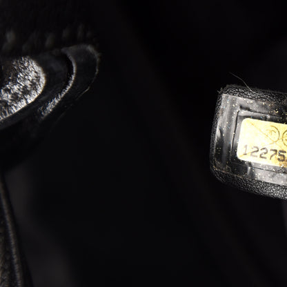 Chanel Coated Canvas Quilted Large Paris Biarritz Tote Black 10 of 12