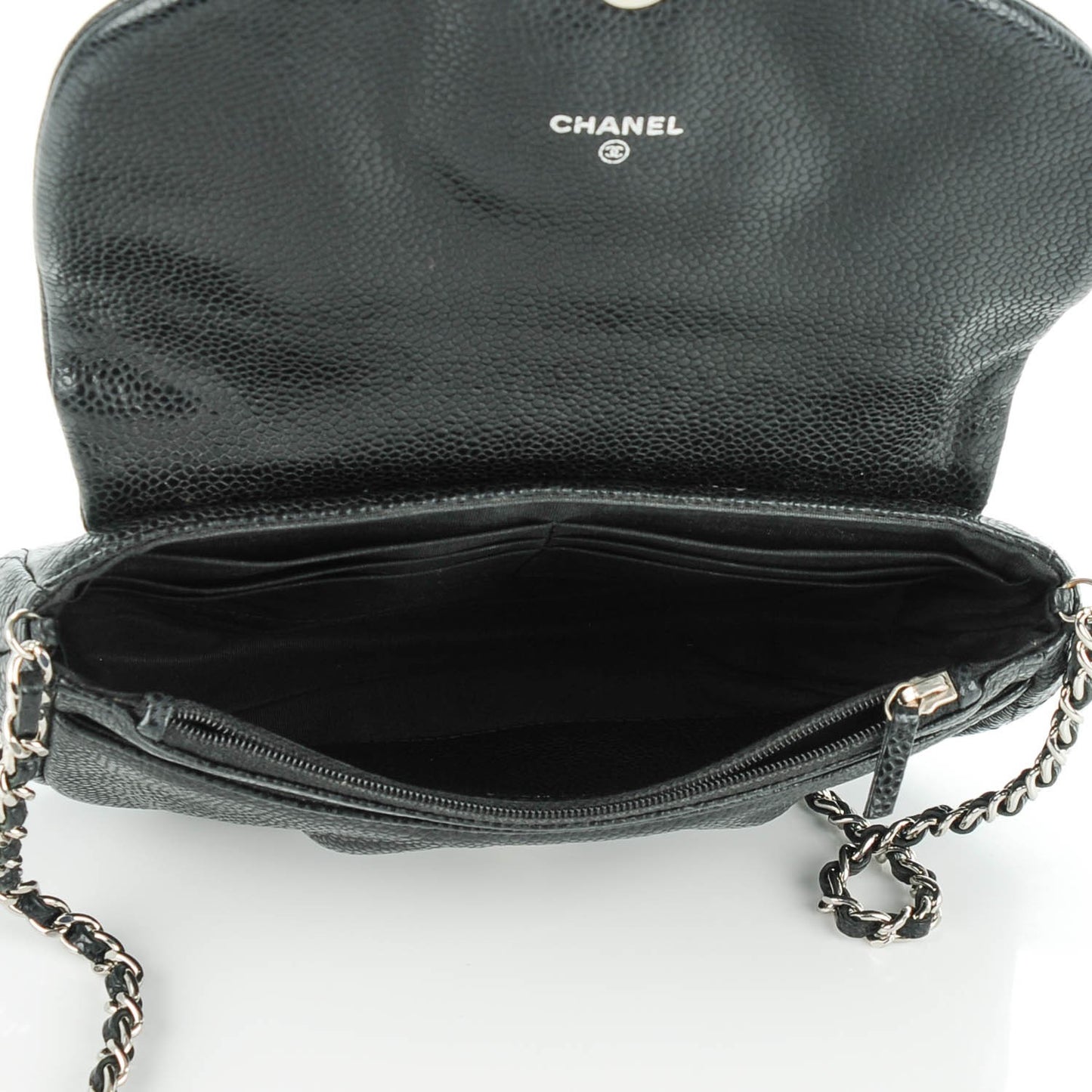 Caviar Half Moon Wallet On Chain WOC Black