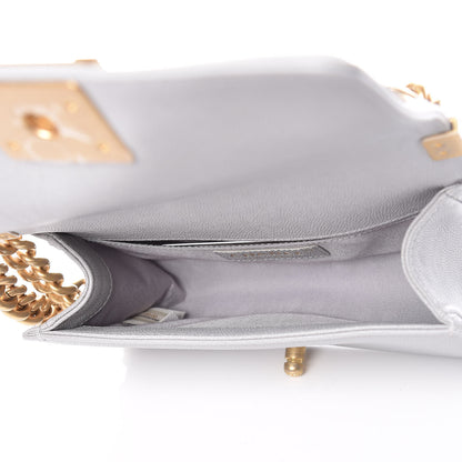 Chanel Caviar Quilted Small Boy Flap Grey 7 of 9
