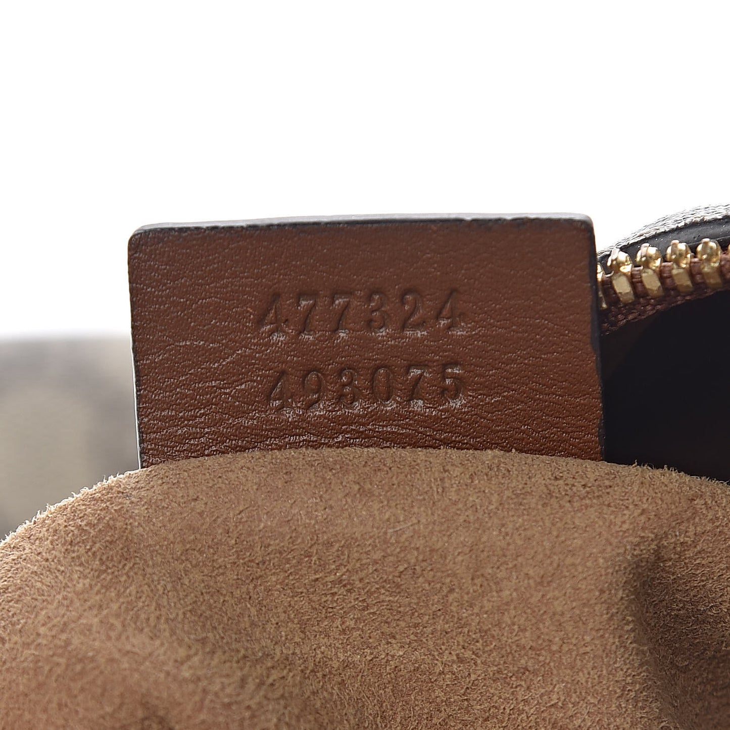 GG Supreme Monogram Large Linea A Hobo Light Brown