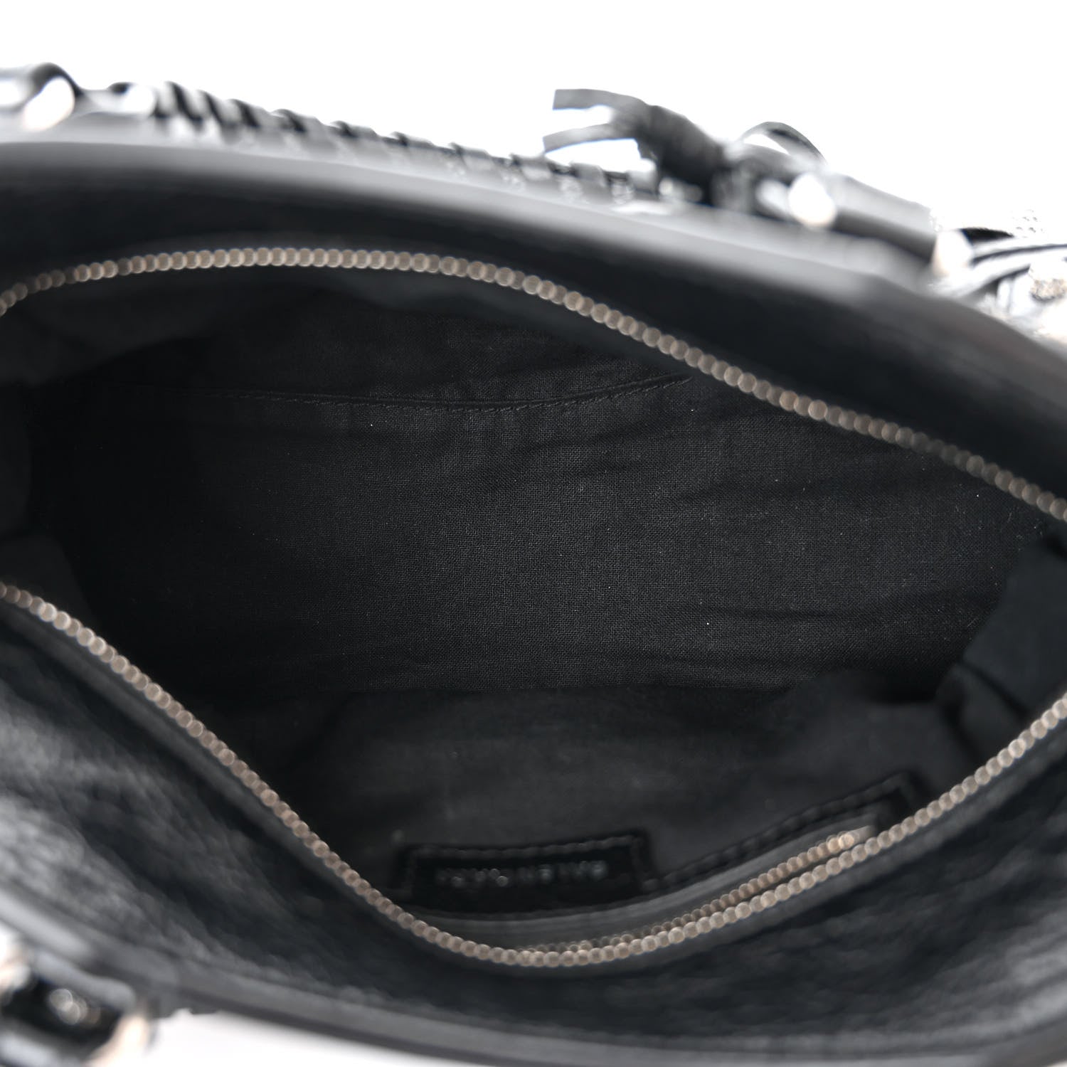 Balenciaga Agneau Arena Crystal Neo Cagole Handbag XS Black 6 of 11
