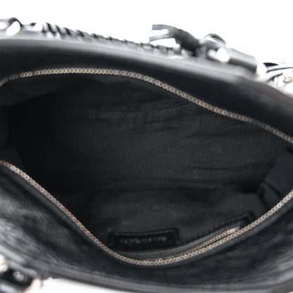 Balenciaga Agneau Arena Crystal Neo Cagole Handbag XS Black 6 of 11