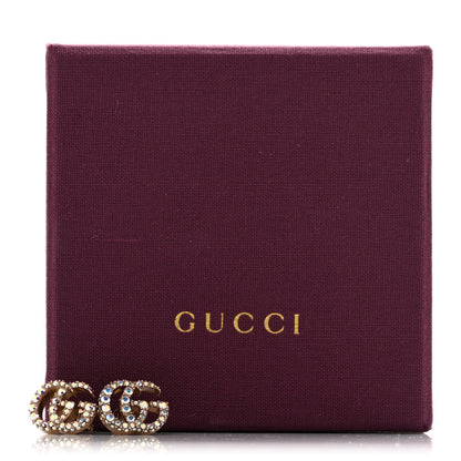 Gucci Crystal GG Marmont Stud Earrings Aurora Borealis 5 of 5