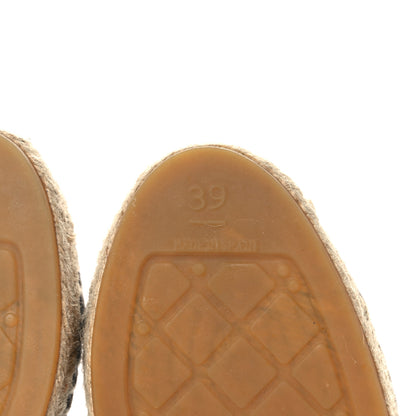 Chanel Lambskin Quilted CC Chain Espadrilles 39 Black 6 of 7