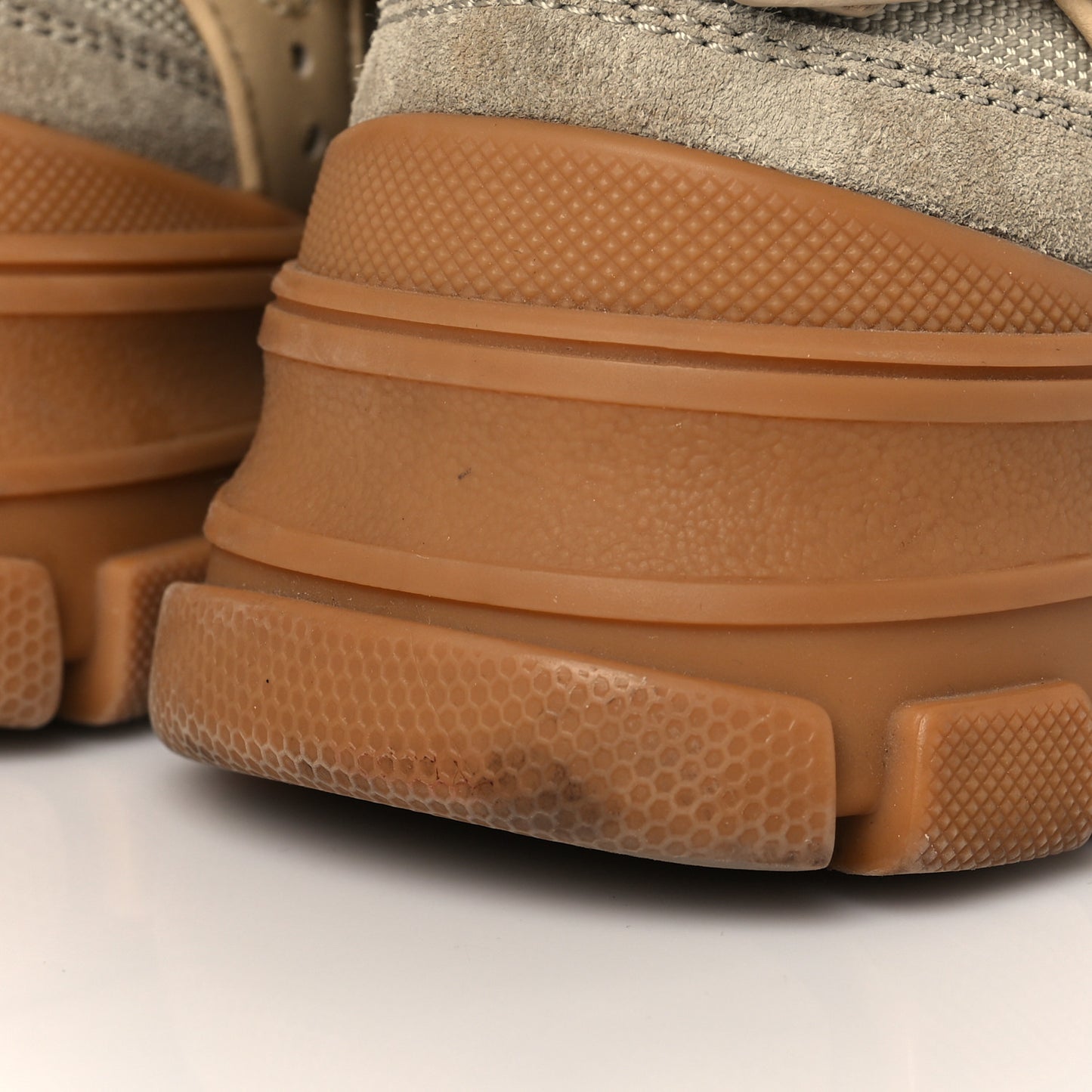 X SEGA Mesh Canvas Calfskin Removable Crystals Flashtrek Sneakers 39 Mystic White Oatmeal Sand Storm