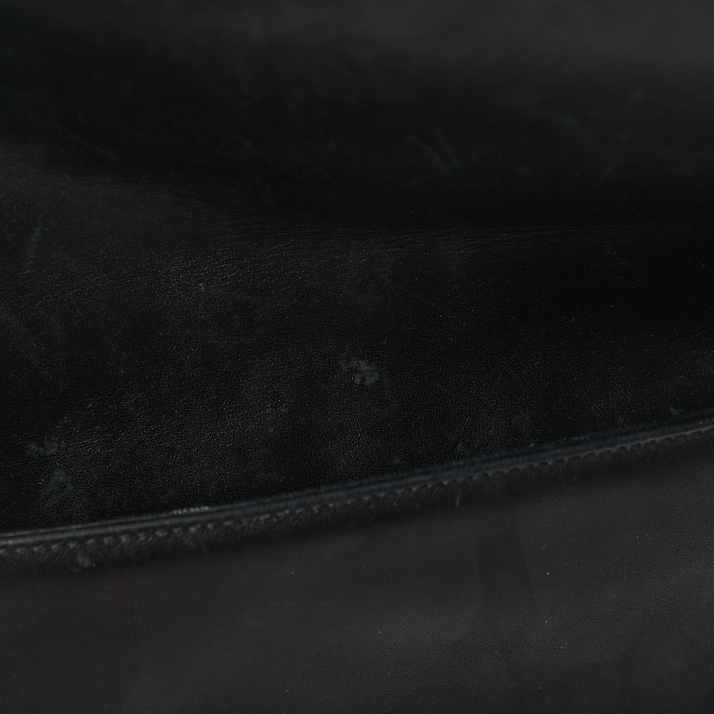 Lambskin Quilted CC Chocolate Bar Flap Black