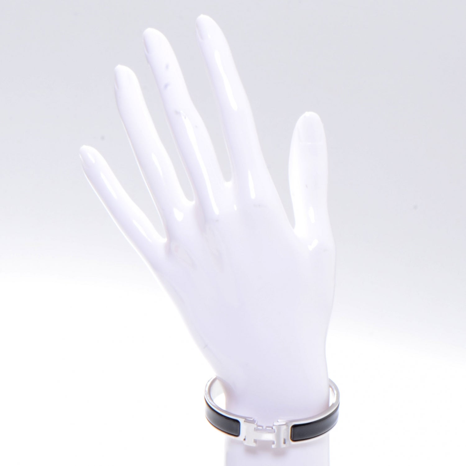 Hermes Enamel Narrow Clic Clac H Bracelet PM Black 2 of 5