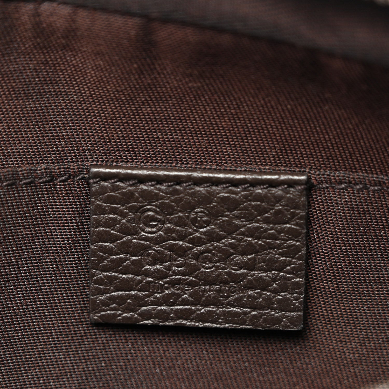 Gucci Monogram Belt Bag Dark Brown 5 of 9