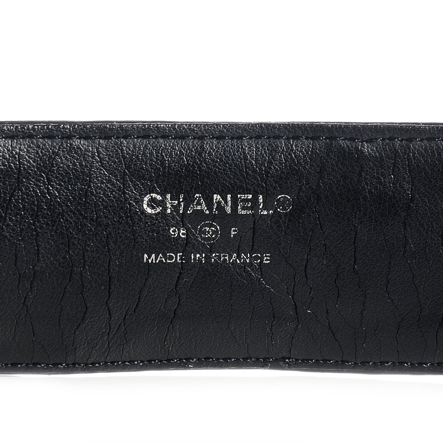 Chanel Patent Calfskin Quilted CC Belt 75 30 Black 7 of 8