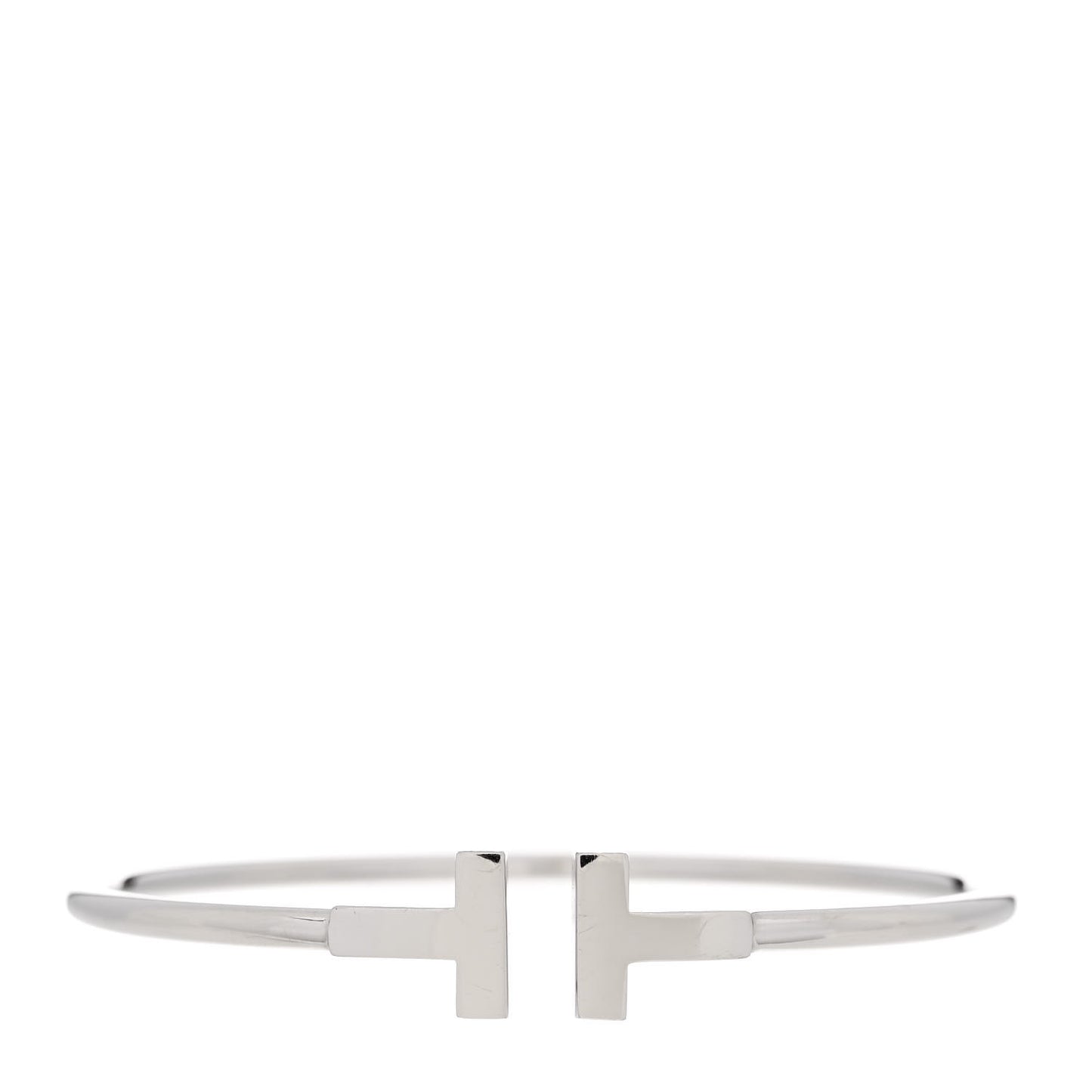 18k White Gold T Wire Bracelet