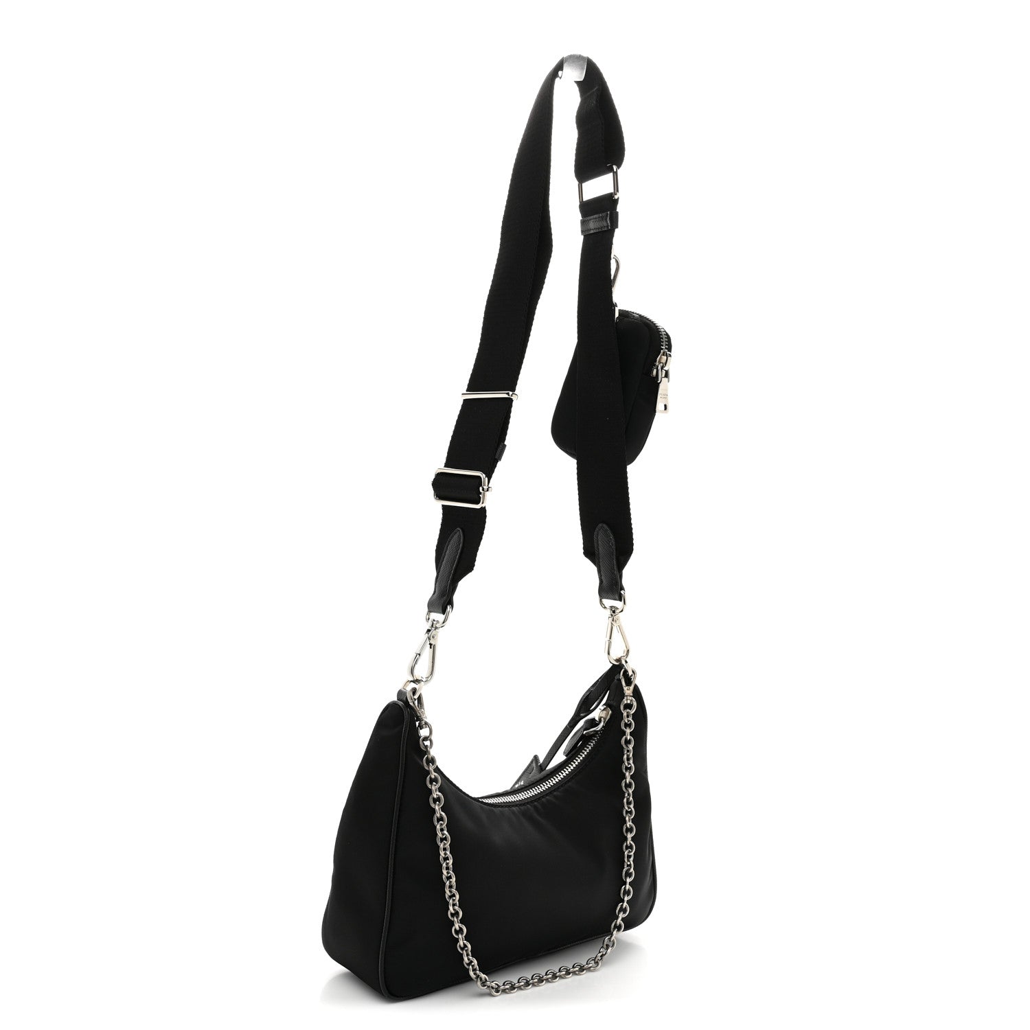 Prada Re-Nylon Saffiano Re-Edition 2005 Shoulder Bag Black 3 of 11