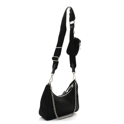 Prada Re-Nylon Saffiano Re-Edition 2005 Shoulder Bag Black 3 of 11