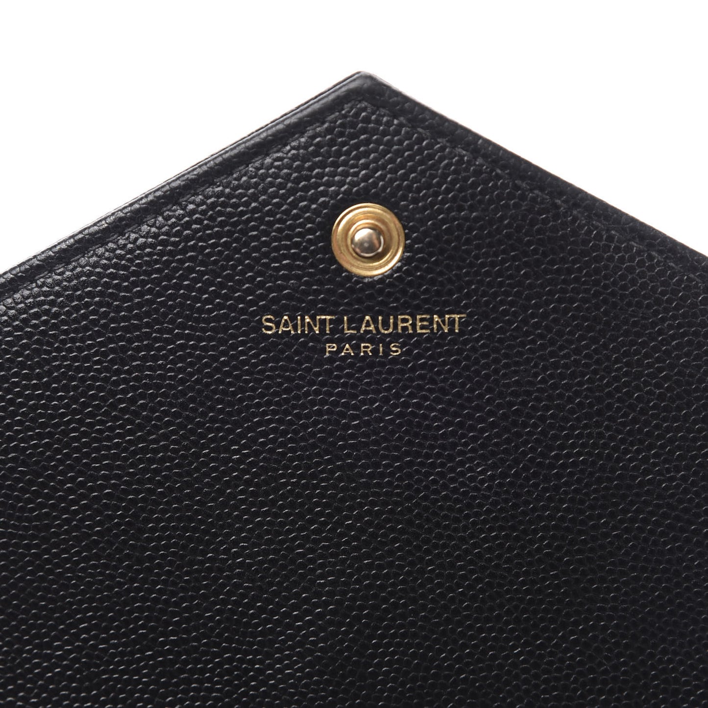 Grain De Poudre Matelasse Chevron Monogram Chain Wallet Black