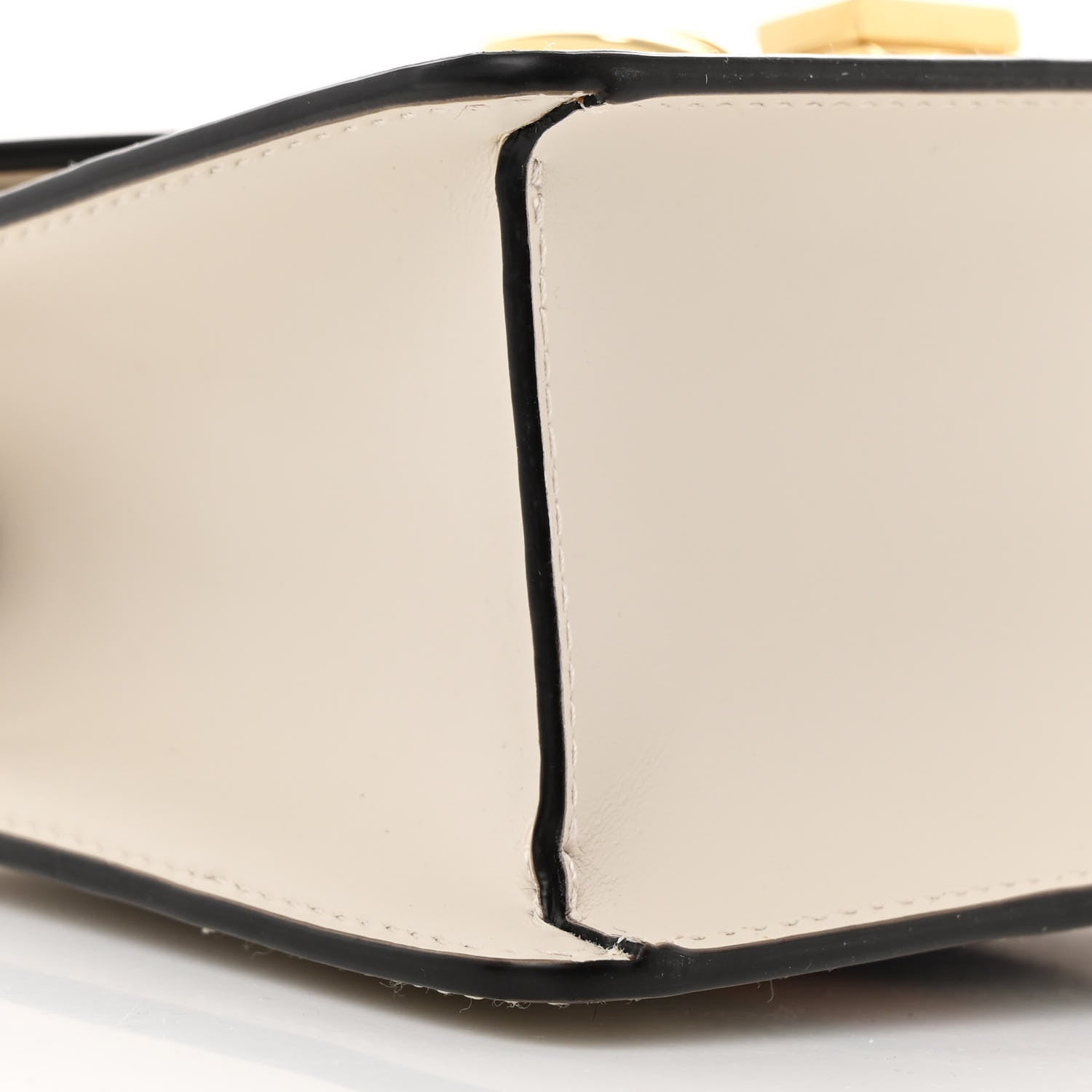 Gucci Calfskin Mini Sylvie Top Handle Bag White 9 of 11