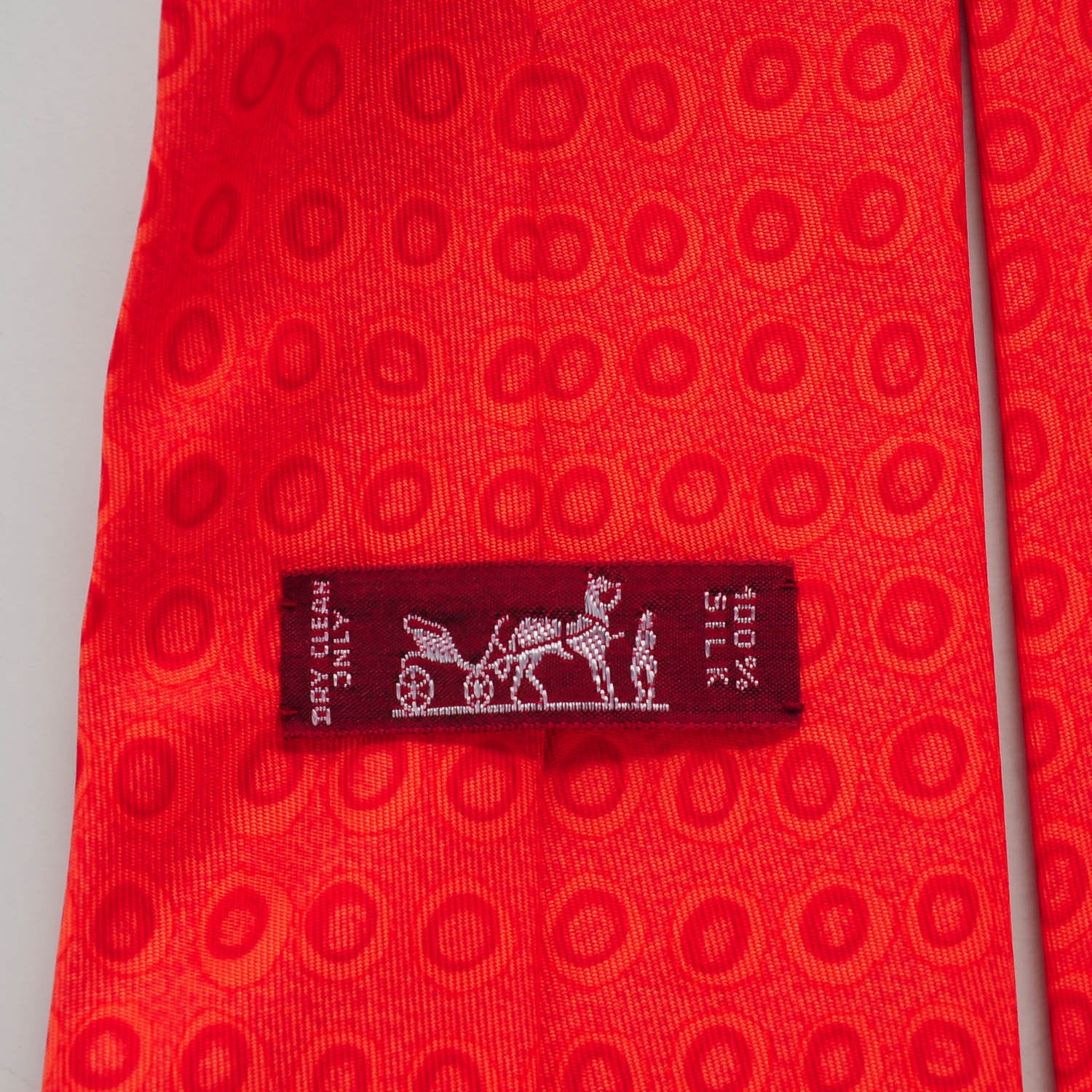 Hermes Printed Silk Mens Neck Tie 3 of 6