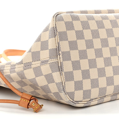Louis Vuitton Damier Azur Neo Neverfull MM Rose Ballerine 9 of 14
