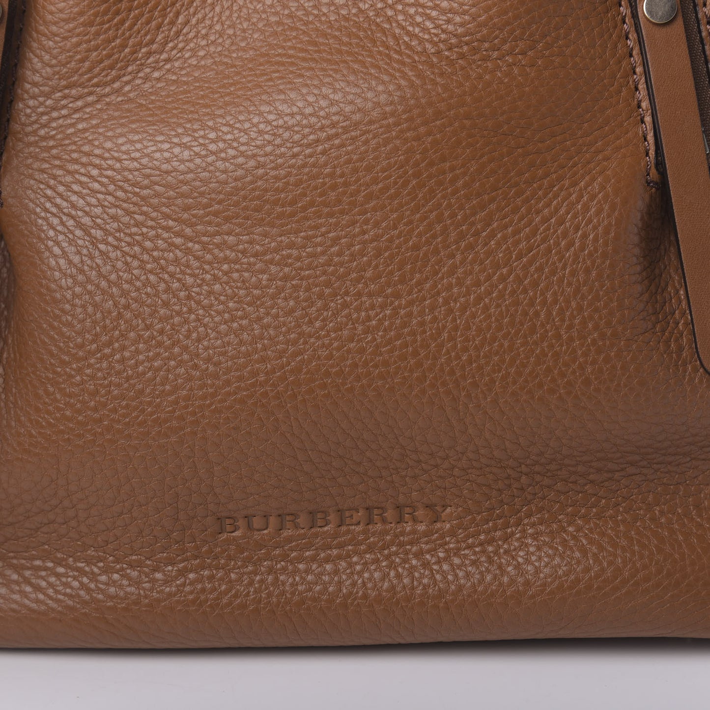 Grainy Calfskin House Check Small Maidstone Saddle Brown