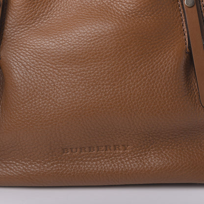 Burberry Grainy Calfskin House Check Small Maidstone Saddle Brown 10 of 10