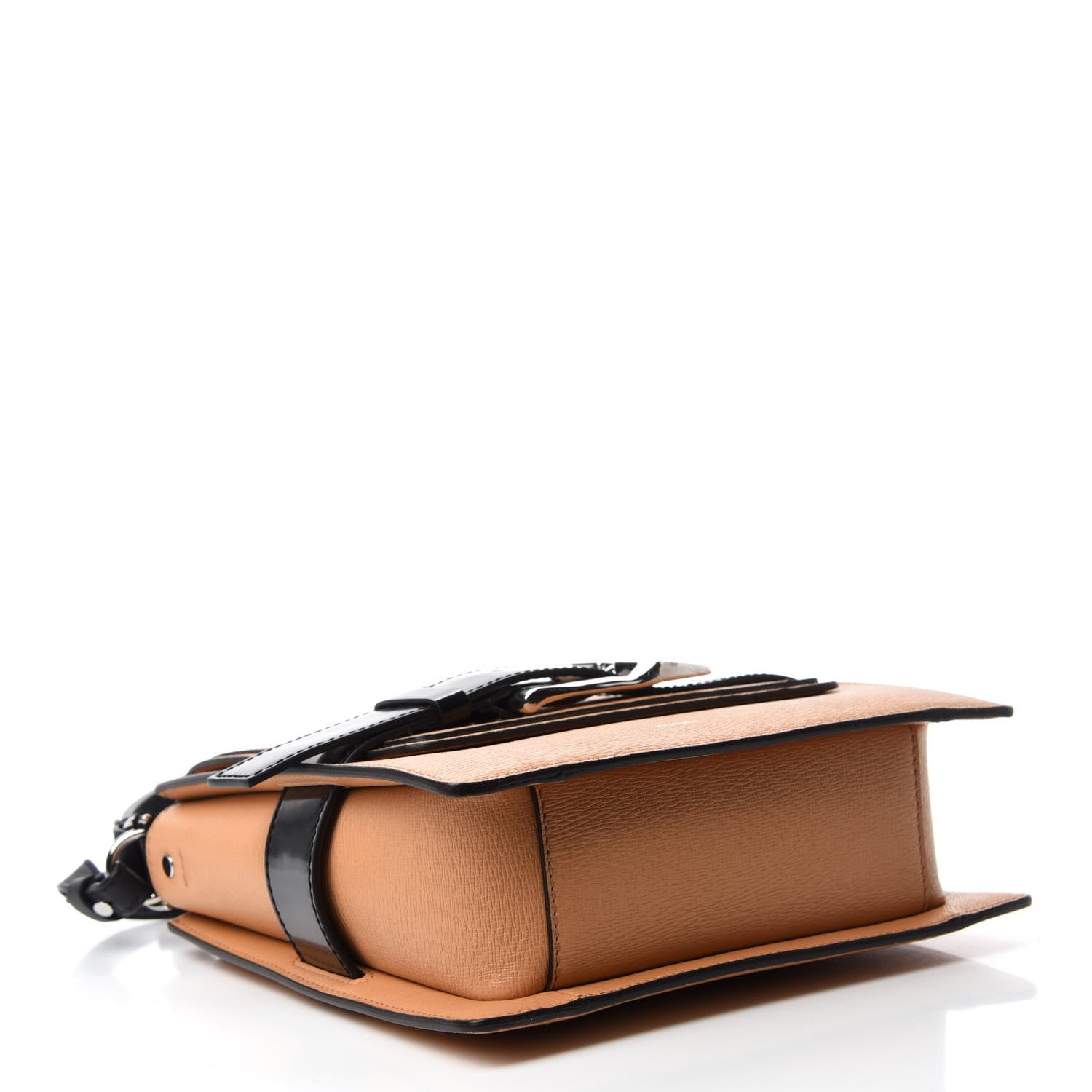 Proenza Schouler Embossed Grained Calfskin Buckle Trapeze Bag Butter Rum 4 of 11