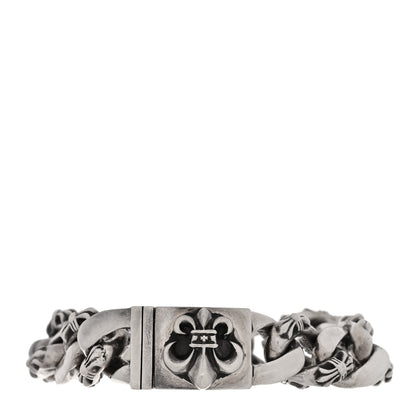 Chrome Hearts Sterling Silver Cross Box Fancy Link Curb Chain Bracelet 2 of 3