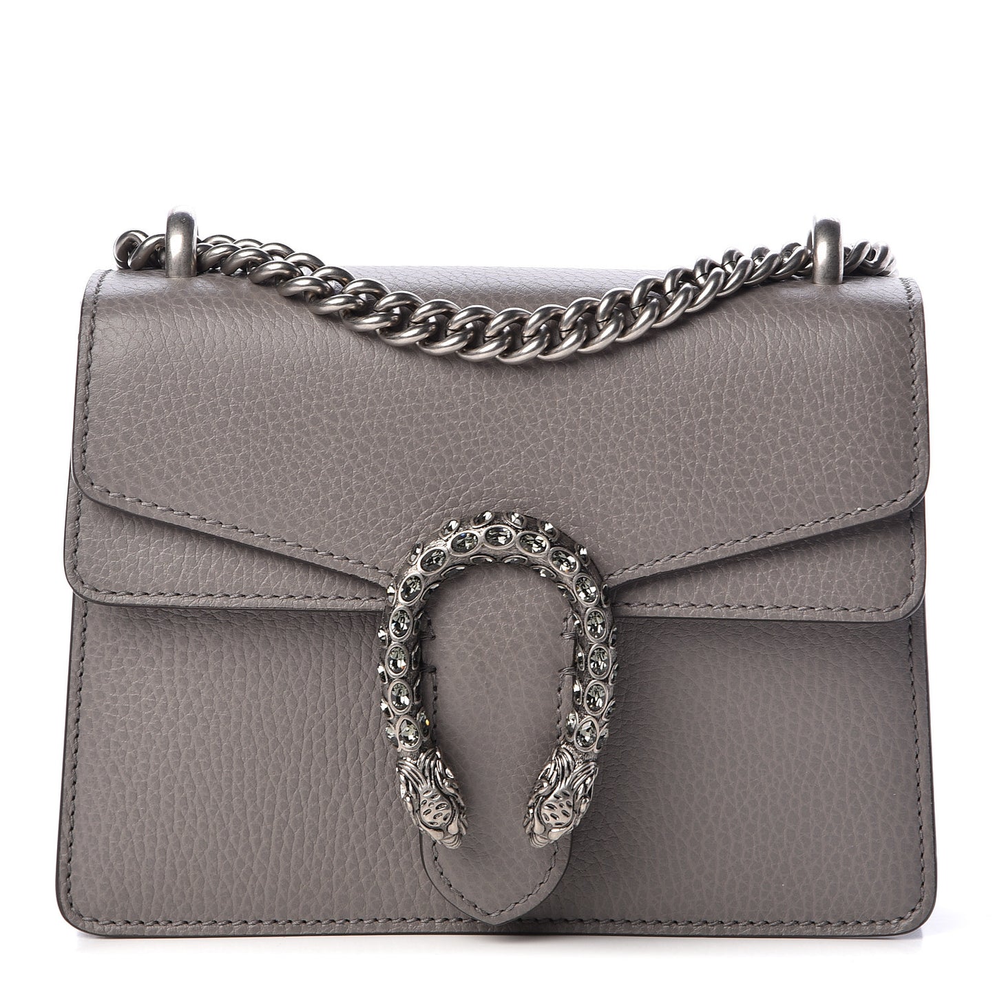 Calfskin Mini Dionysus Shoulder Bag Dusty Grey