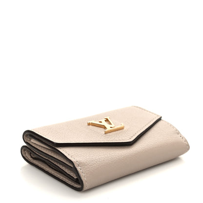 Louis Vuitton Calfskin Lockmini Wallet Greige 4 of 7