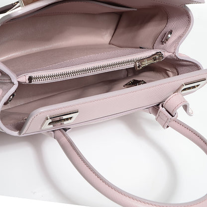 Prada Saffiano Cuir Small Twin Tote Mughetto 5 of 12