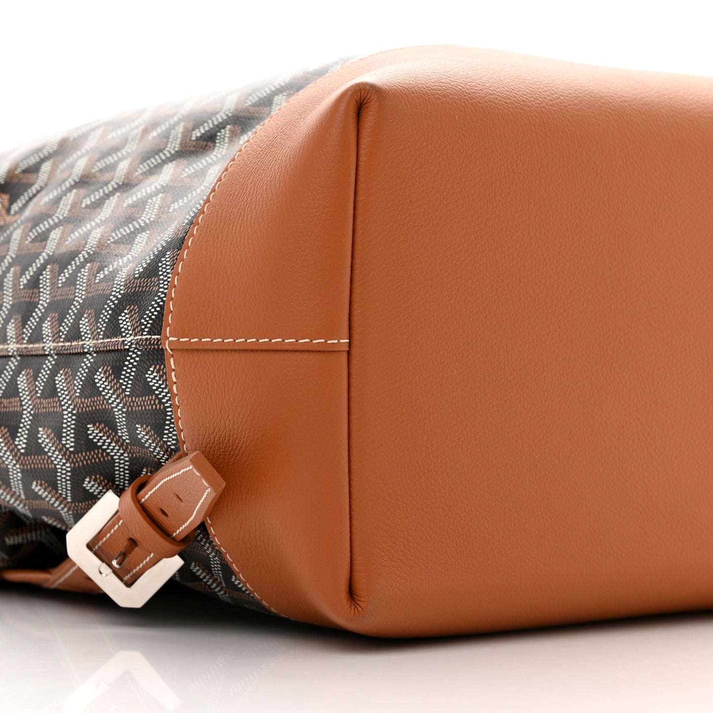 Goyardine Calfskin Cisalpin Backpack Black Gold