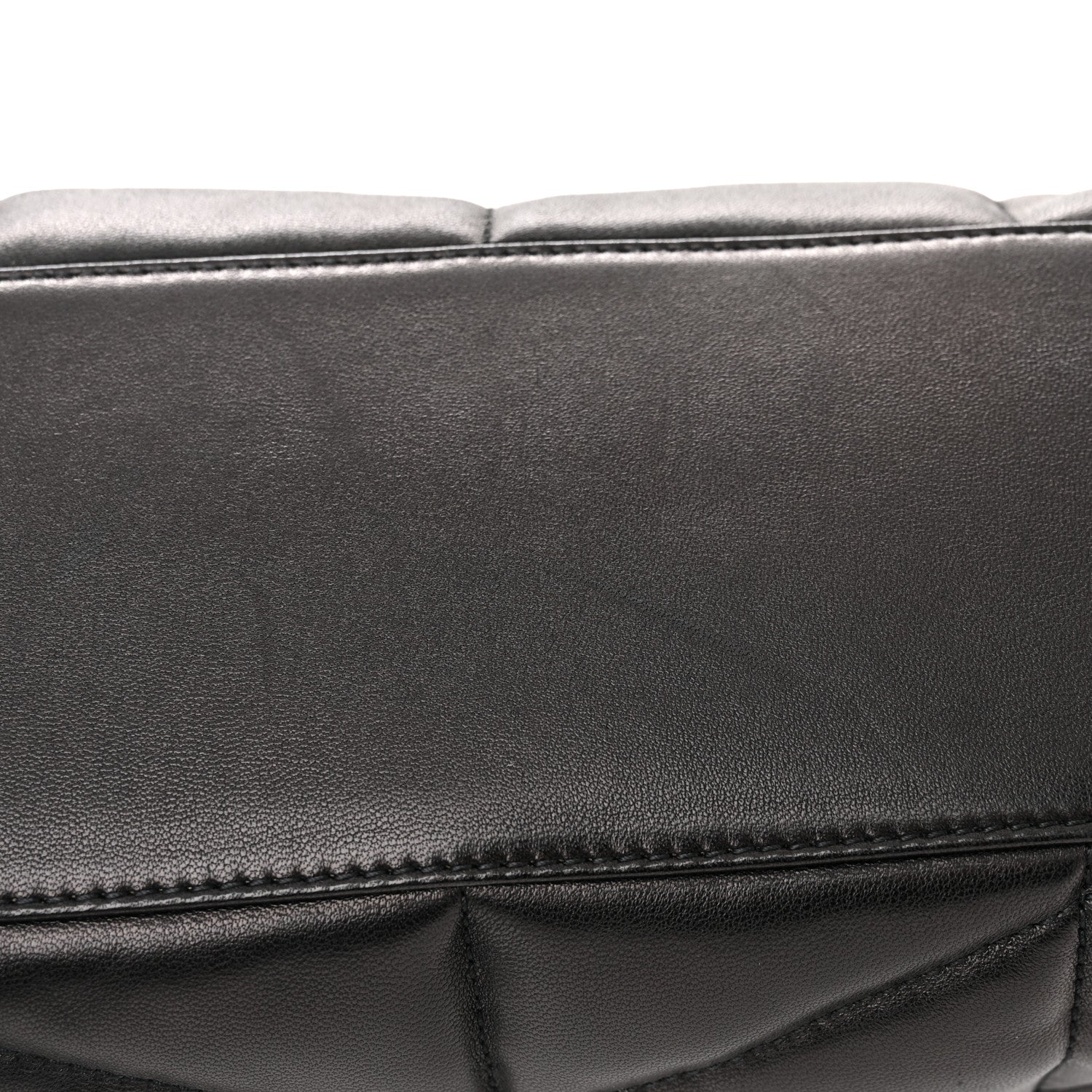 Saint Laurent Lambskin Quilted Small Loulou Puffer Monogram Chain Satchel Black 11 of 11