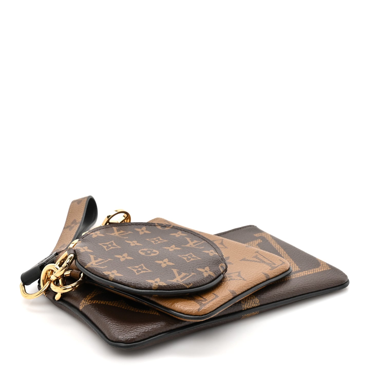 Reverse Monogram Giant Trio Pouch