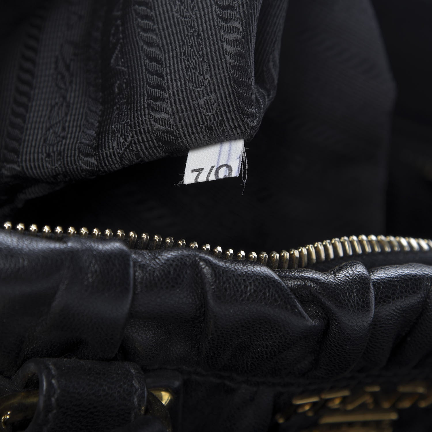 Prada Nappa Gaufre Tote Black 9 of 9