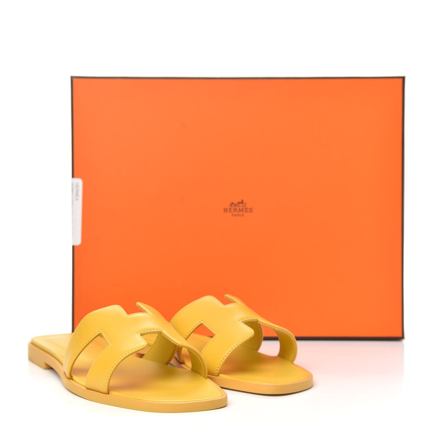 Calfskin Oran Sandals 36.5 Ocre Jaune