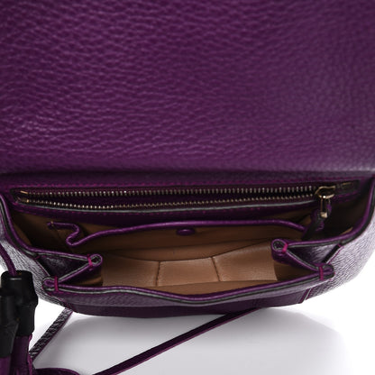 Gucci Calfskin Small Nouveau Fringe Shoulder Bag Purple 5 of 7