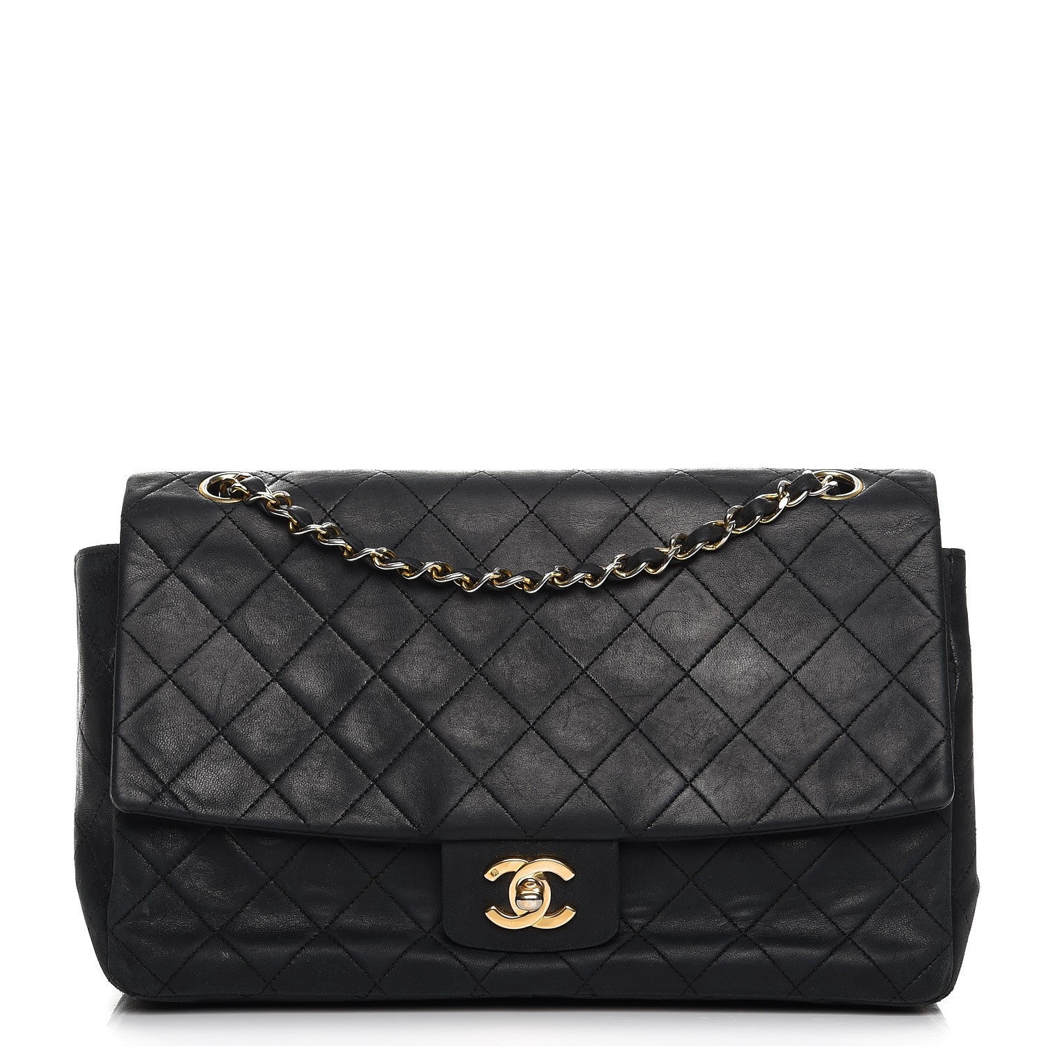 Chanel Lambskin Medium Single Flap Black 1 of 14