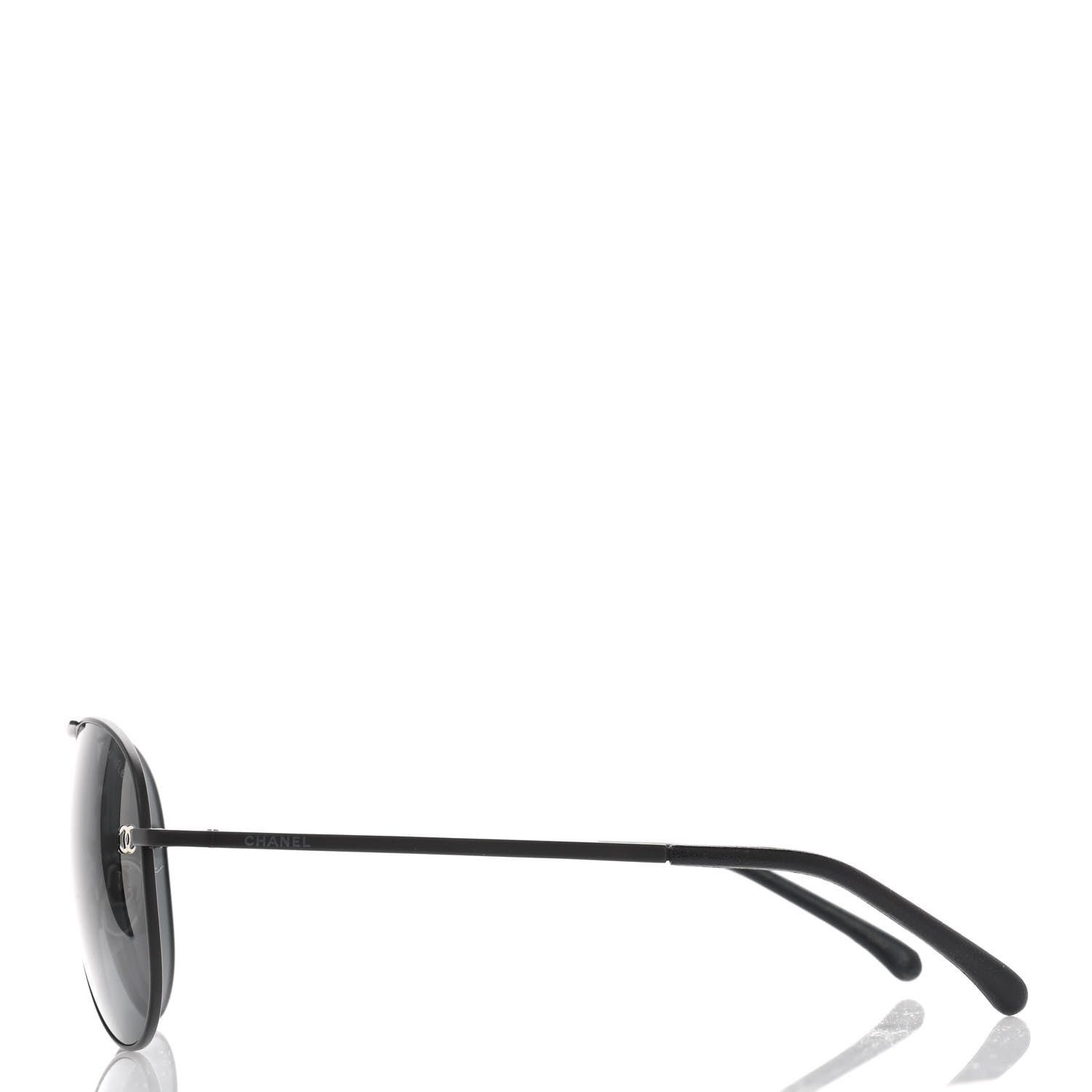 Chanel Aviator CC Sunglasses 1489-T-Q Black 3 of 6
