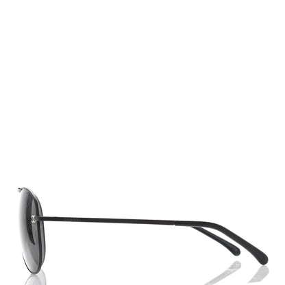 Chanel Aviator CC Sunglasses 1489-T-Q Black 3 of 6