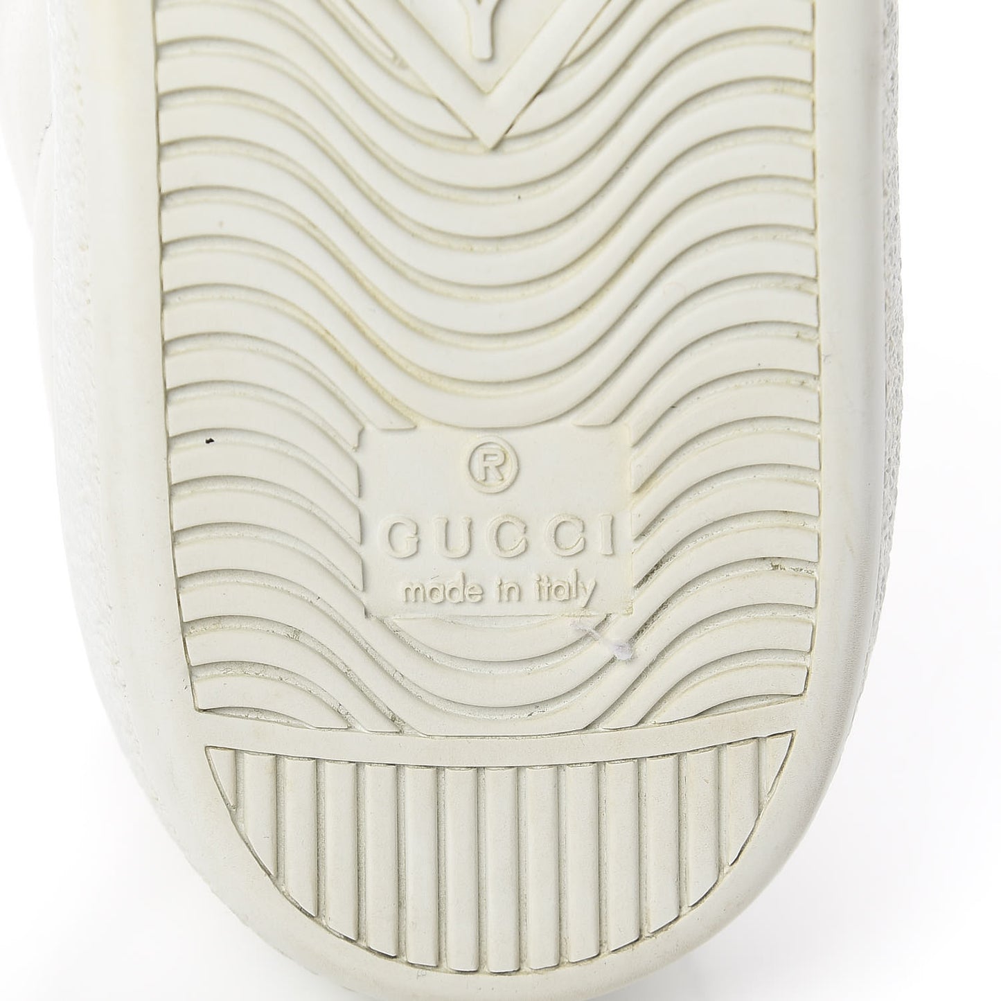 Calfskin Crocodile Web Womens Ace Sneakers 37.5 White Green