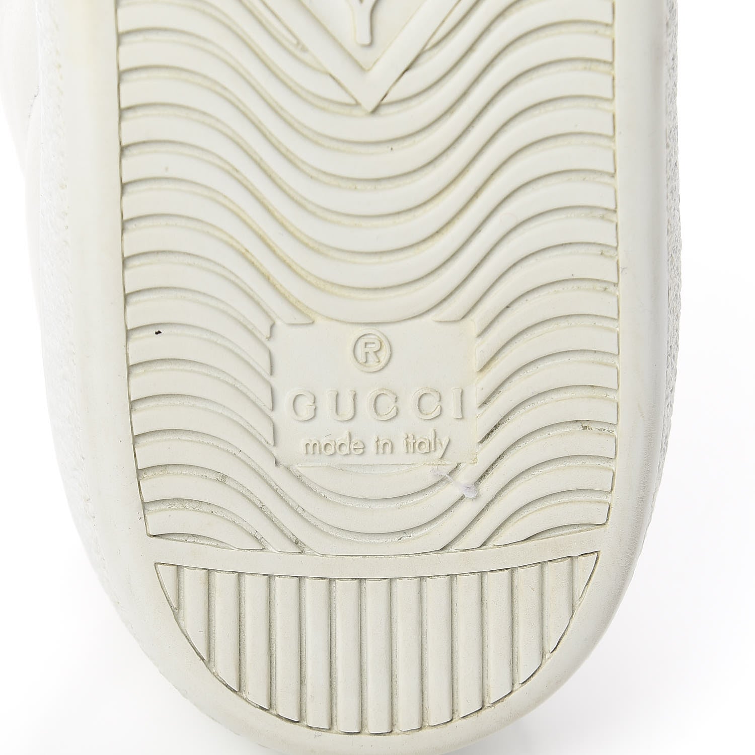 Gucci Calfskin Crocodile Web Womens Ace Sneakers 37.5 White Green 9 of 16