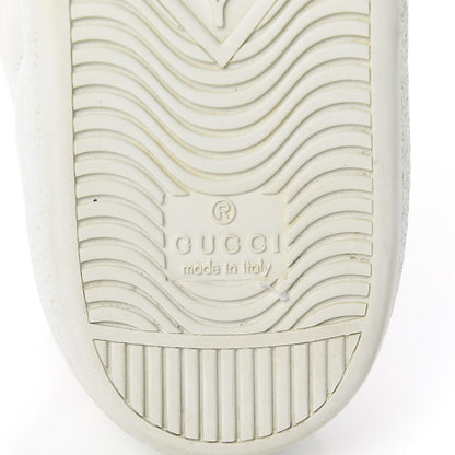 Gucci Calfskin Crocodile Web Womens Ace Sneakers 37.5 White Green 9 of 16