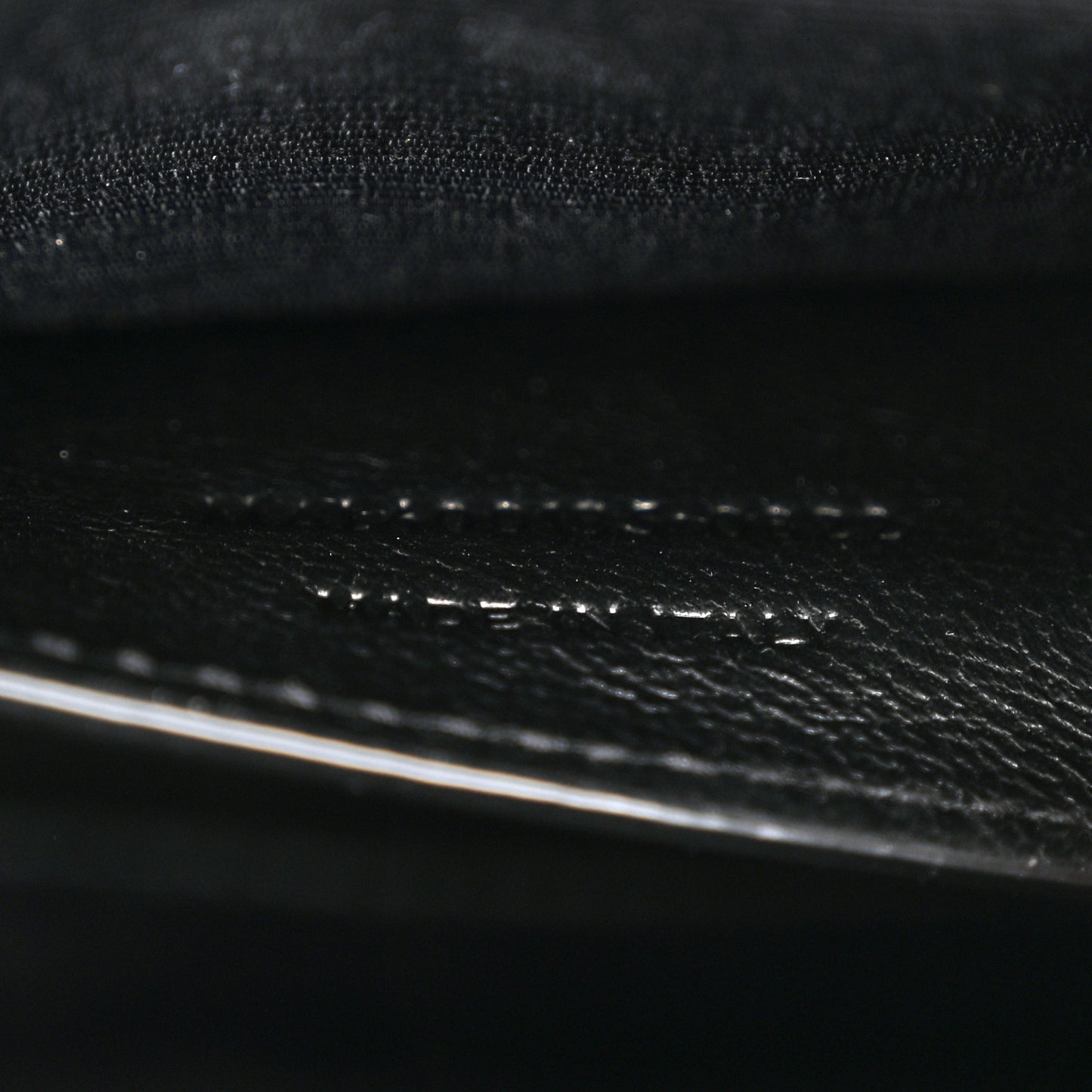 Grain De Poudre Textured Mixed Matelasse Triquilt Medium Monogram Monochrome Satchel Black