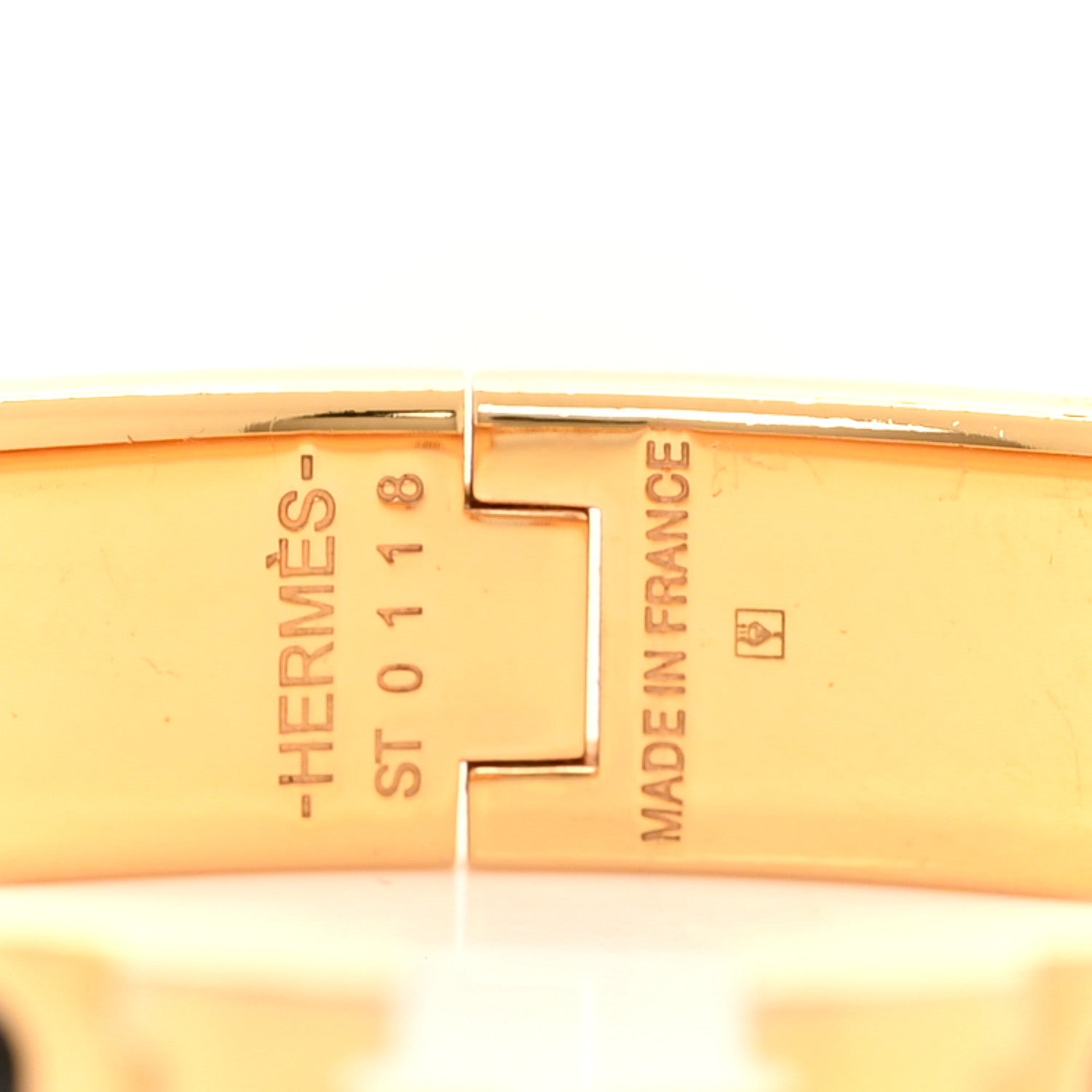Hermes Enamel Narrow Clic Clac H Bracelet PM Black 4 of 4