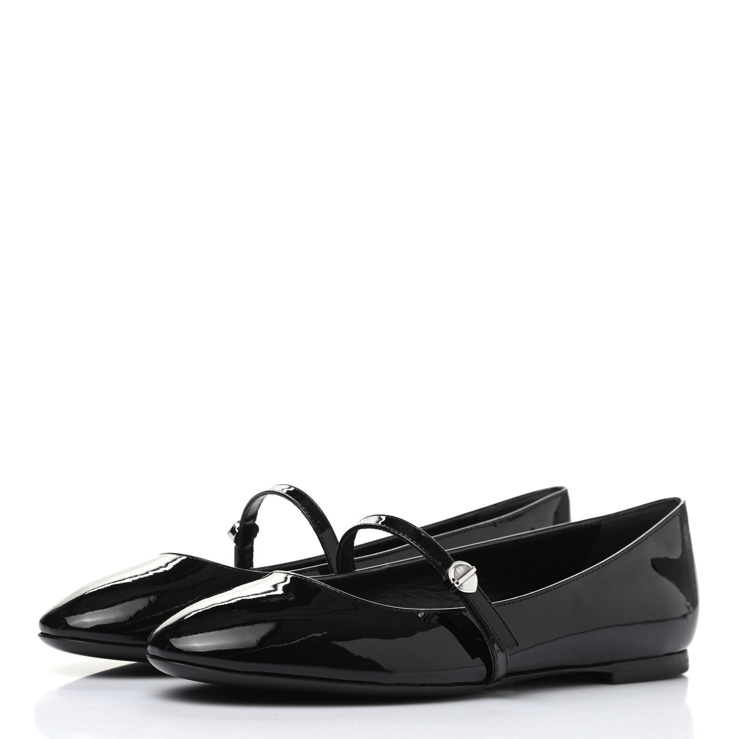 Louis Vuitton Patent Uniformes Ballet Flats 37.5 Black 3 of 7