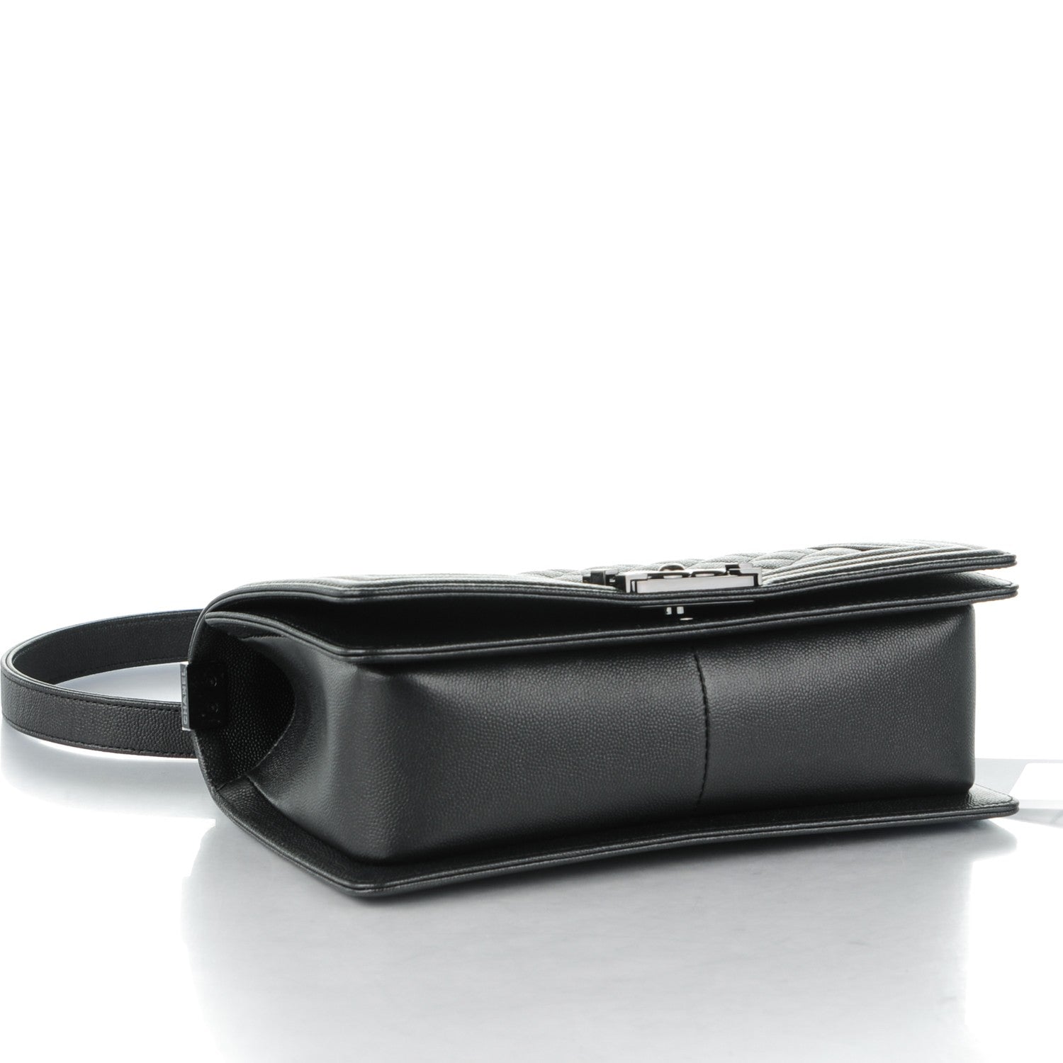 Chanel Caviar Quilted Medium Boy Flap So Black 4 of 8