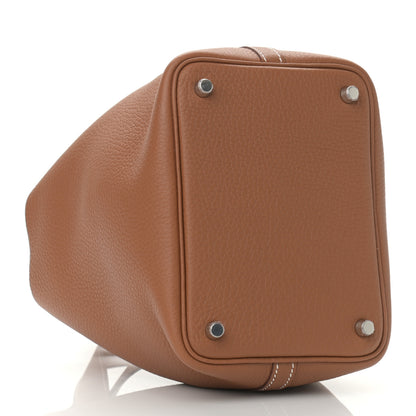 Hermes Taurillon Clemence Picotin Lock 18 PM Gold 4 of 10
