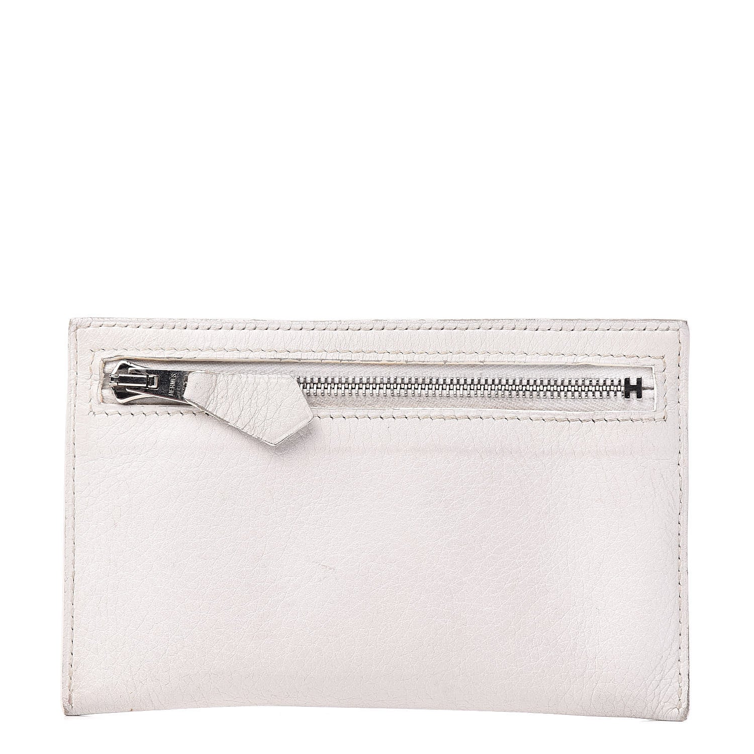 Hermes Evergrain Zip Zap White 1 of 20