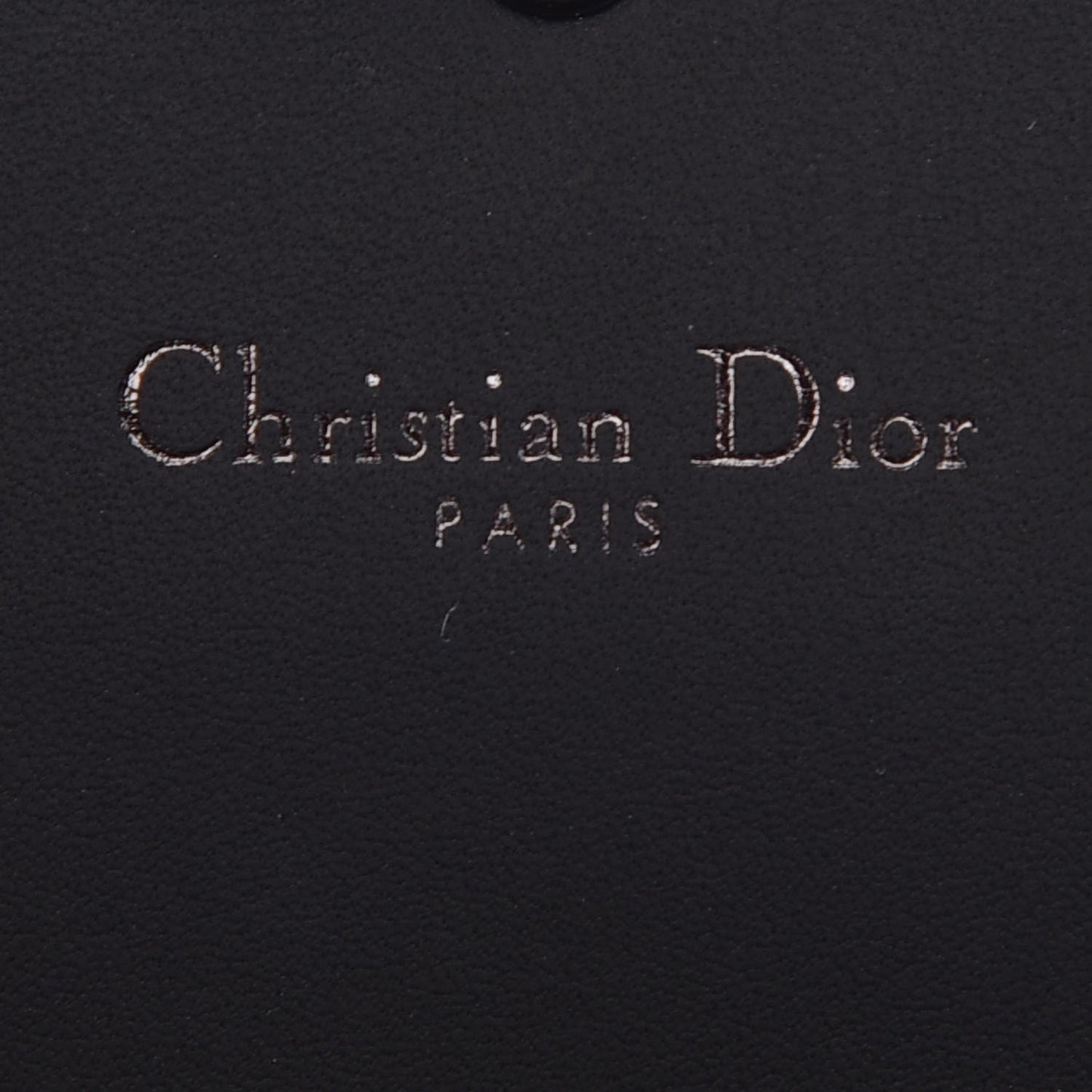 Ultra Matte Calfskin Studded Diorama Croisiere Chain Wallet Black