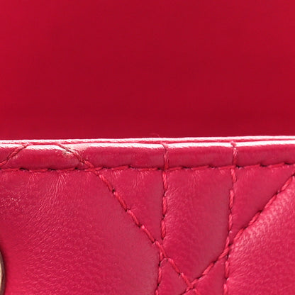 Christian Dior Lambskin Cannage Medium Lady Dior Pink 10 of 11