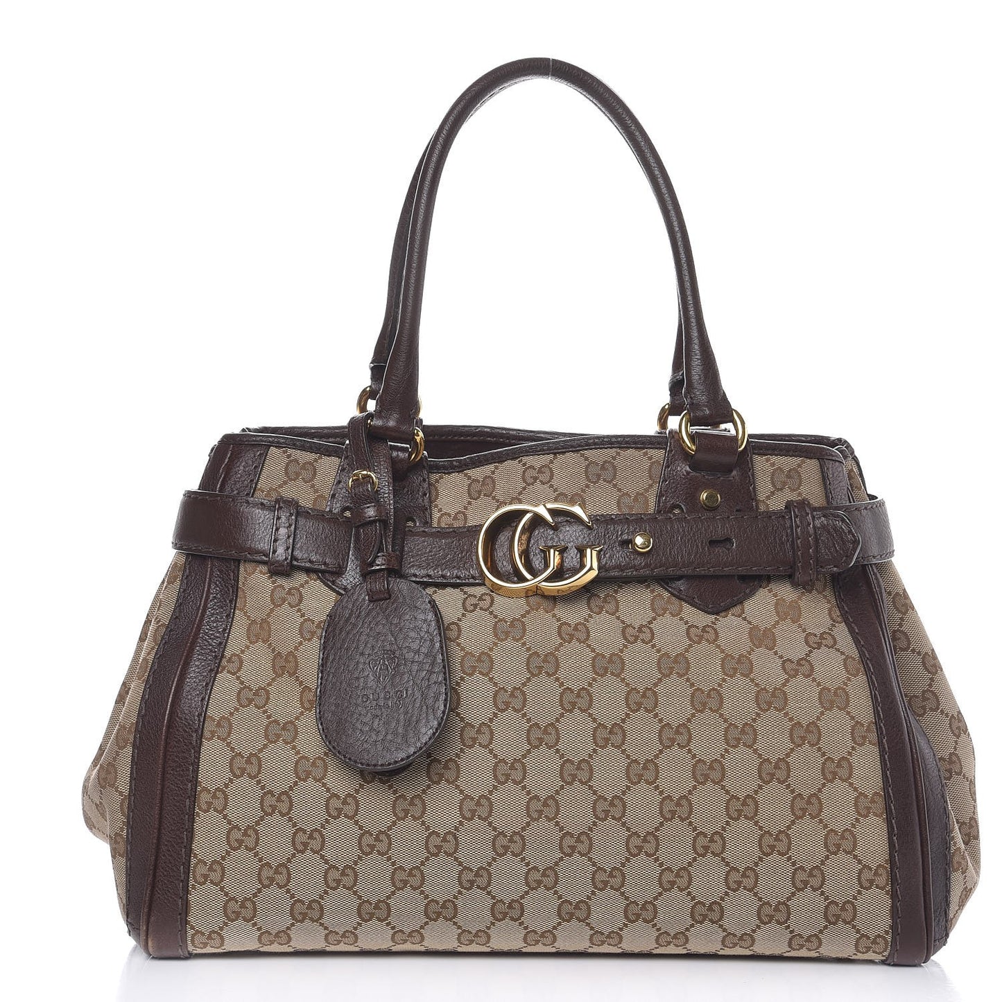 Monogram Medium GG Running Tote Dark Brown