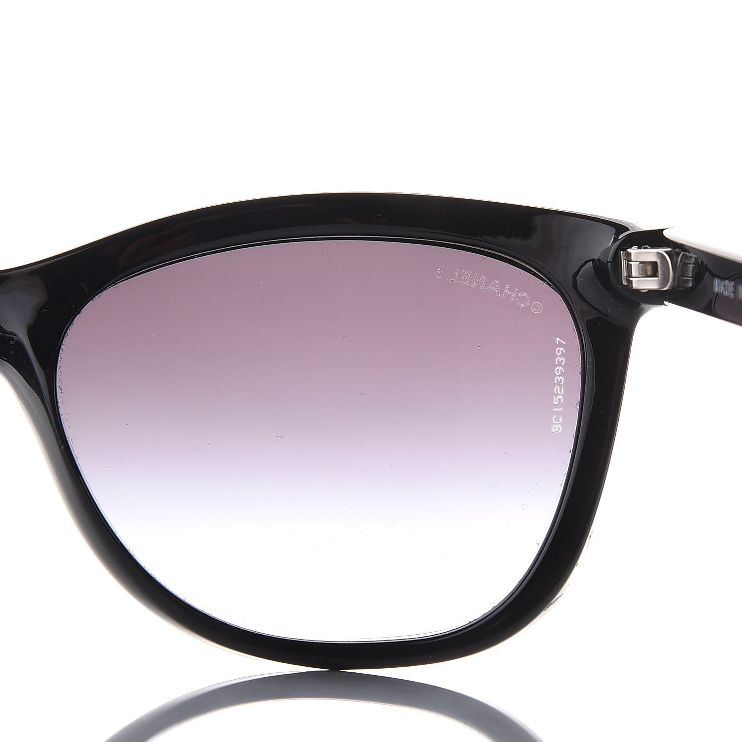 Chanel Cat Eye Chain Sunglasses 6041 Black 7 of 8